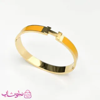 دستبند زنانه ظریف هرمس رنگ خردلی کد 280