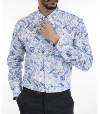 پیراهن مردانه کافه شرت Cafe Shirt کد1133