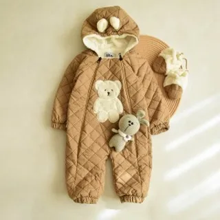 کاپشن سرهمی نوزاد با سِت پاپوش