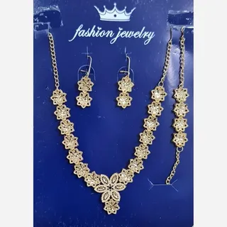 سرویس زنانه طرح طلا زیتونی3
