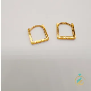 گوشواره طلا طرح مربعی یکتاخواه