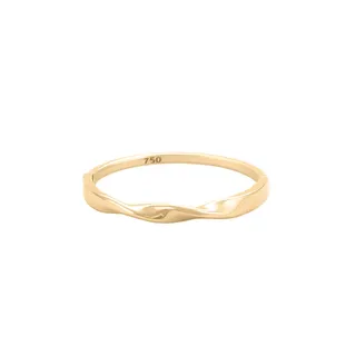 انگشتر طلا 18 عیار زنانه بان گالری مدل نوا سایز 53