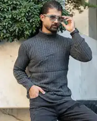 بافت مردانه یقه اسکی مدل Arban