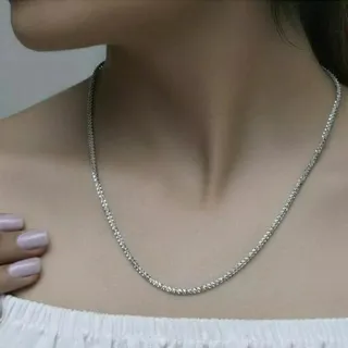 زنجیر خاویاری استیل نقره ای