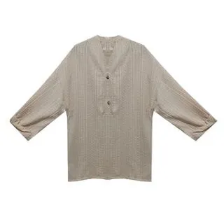 تونیک آستین سه ربع زنانه مدل mk-1 رنگ کرم