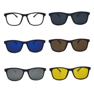 فریم عینک طبی ویفرر مدل Tr2267A به همراه کاورآفتابی مجموعه 6عددی