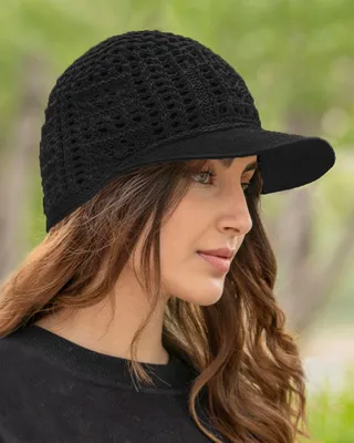 کلاه مکرومه نقاب دار 30210 – مشکی