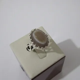 انگشتر عقیق سه پوست سایز 65