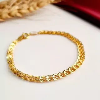 بدلیجات دستبند بیروتی طرح طلا شیک و جذاب عین طلا پرفروش و پرطرفدار