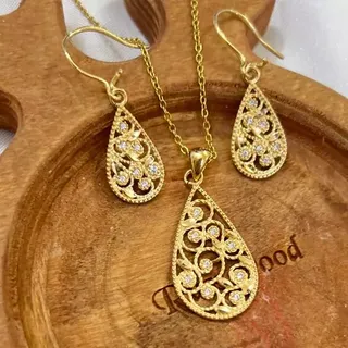 نیم ست طلاروس زنانه اصلی11
