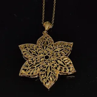 گردنبند طرح طلا تراش دار