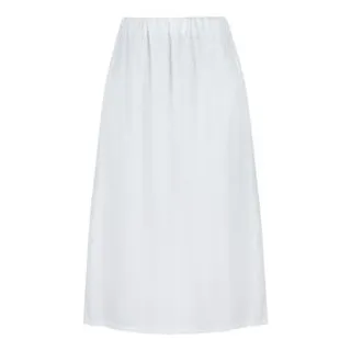 دامن زنانه پپا مدل جیبدار کد Midi رنگ سفید