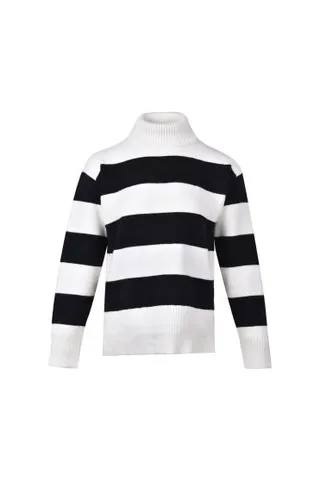 بافت یقه اسکی راه راه