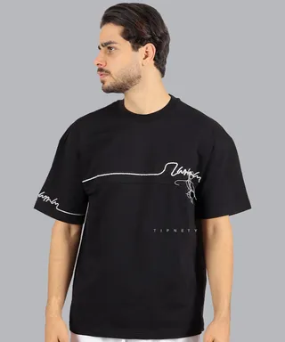 تیشرت لش طرح دار مردانه 1436