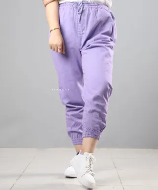 شلوار جاگر زنانه کتان 0363