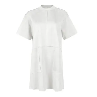 پیراهن یقه گرد زنانه سرژه مدل 206421 رنگ سفید