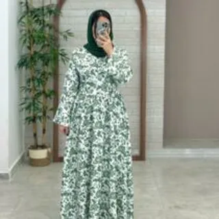 پیراهن گلستان سبز