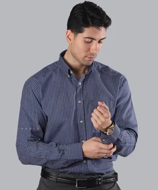 پیراهن آستین بلند مردانه مجلسی 4301