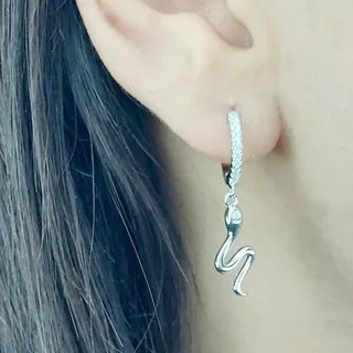 گوشواره ماری نقره ساخت ایتالیا کد 10665
