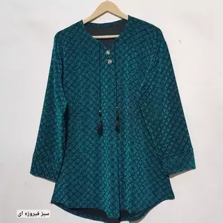تونیک طرح دار سایزبزرگ  لمه دار کره ای 