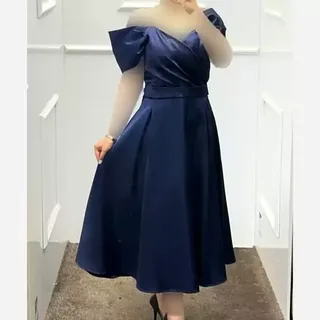 لباس مجلسی زنانه بلند میدی مجلسی دکلته