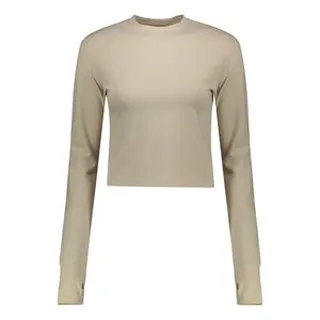 کراپ‌ تی‌شرت آستین بلند زنانه ایزی دو مدل 1005