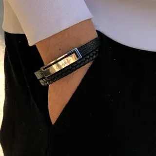 دستبند چرم