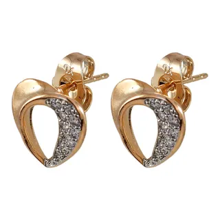 گوشواره زنانه ژوپینگ مدل قلب کد ea883