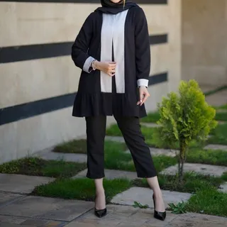 کت شلوار زنانه عید مازراتی گیپوردار 