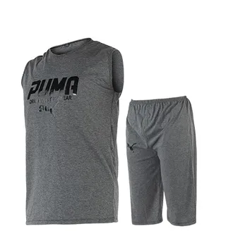 ست رکابی و شلوارک مردانه Puma یقه گرد