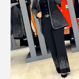 شلوار نگینی زنانه دخترانه مازراتی سه سایزی تا48