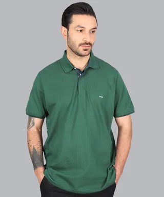 تیشرت یقه دار نیم زیپ 0565