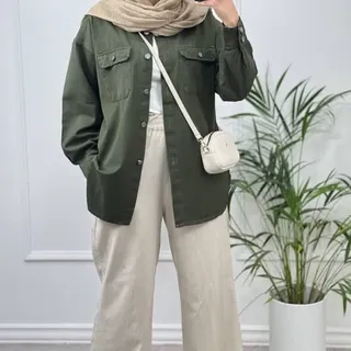 شومیز مانتویی کتان