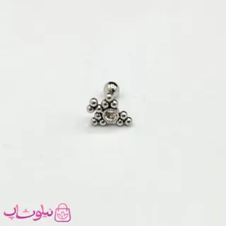 پیرسینگ گوش استیل طرحدار کد 31