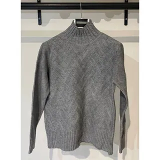 بافت زنانه طوسی یقه ایستاده Fall 18