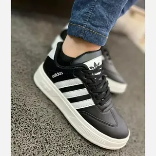 کتونی آدیداس سامبا مشکی سفید کرم زنانه دخترانه کفش ونس اسپرت اسپورت ادیداس ADIDAS SAMBA طبی کرمی شیک لژدار لژ دار باشگاه