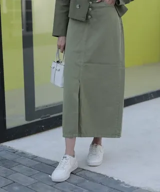 دامن کتان D41061