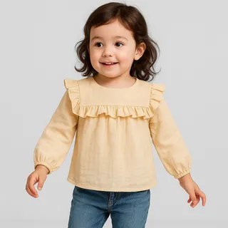 بلوز آستین بلند دخترانه تیتیش مدل 2471518