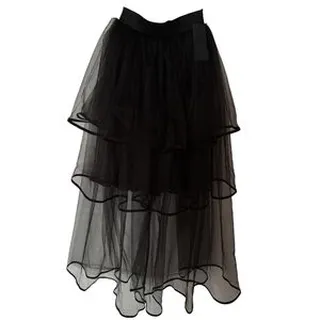 دامن زنانه مدل تور سه طبقه بلند کد bb01