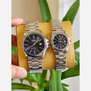 ساعت مچی casio نقره ای صفحه سرمه ای