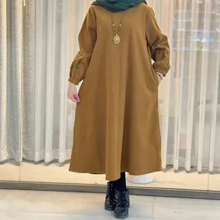 کفتان گلدوزی شده آیوا نرگسی مانتو پیراهنی 