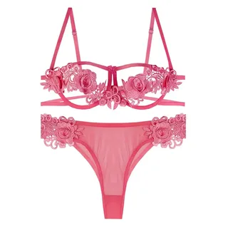 ست شورت و سوتین زنانه مکسوریا مدل انبرودی گل‌دانتل...