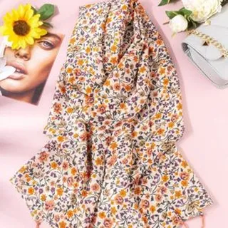 شال نخی بهاره نرم گلدار