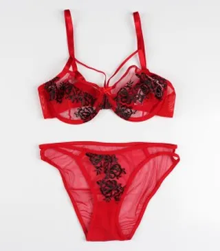 ست سوتین و شورت فنر دار کد 122116