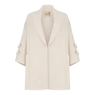 مانتو زنانه الساناکد 222079 رنگ کرم