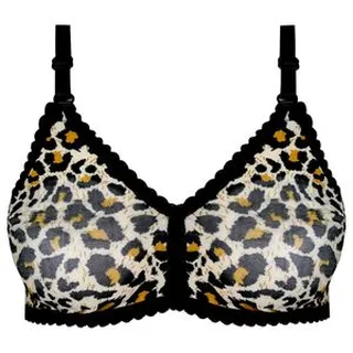 سوتین زنانه ماییلدا مدل پرسی پلنگی بدون فنر کد 5046