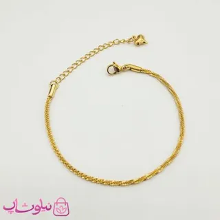 پابند زنانه خاویاری استیل طلایی رنگ کد 791