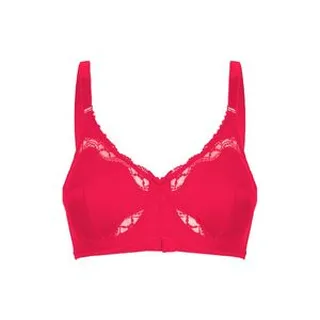 سوتین زنانه لین مدل فنردار پروانه ای کد 602 رنگ سرخابی