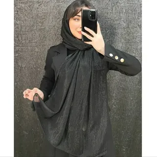شال مجلسی حریر لمه کریشه کد ana2265 آنالیا اسکارف با ارسال رایگان