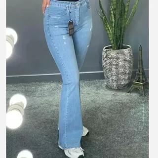 شلوار زنانه جین دمپا 